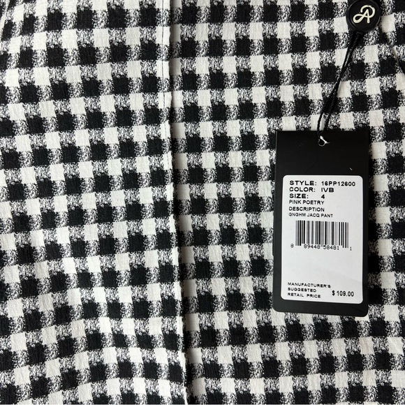 ADRIANNA PAPELL Jacquard Pants Size 4 - Picture 7 of 16